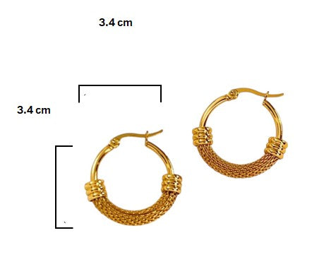 Elegant Stainless Hoop earrings sml