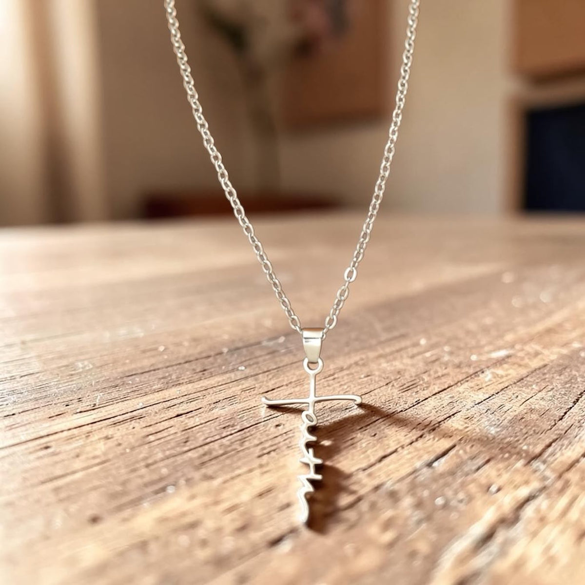 3 piece faith necklace set