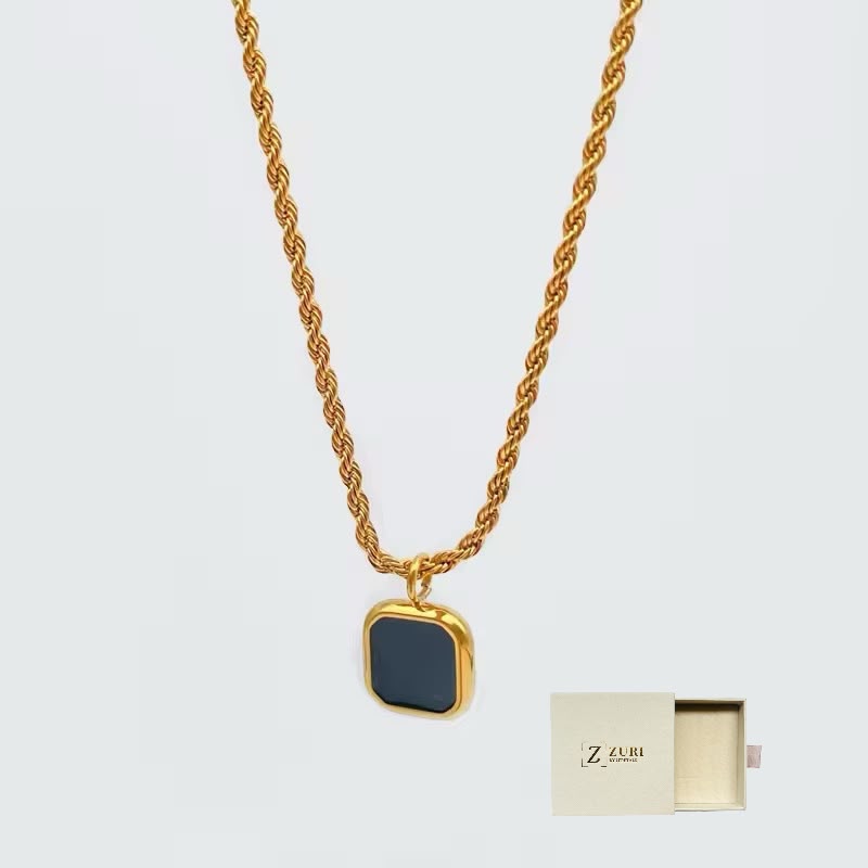 Titanium Zuri Woven Necklace