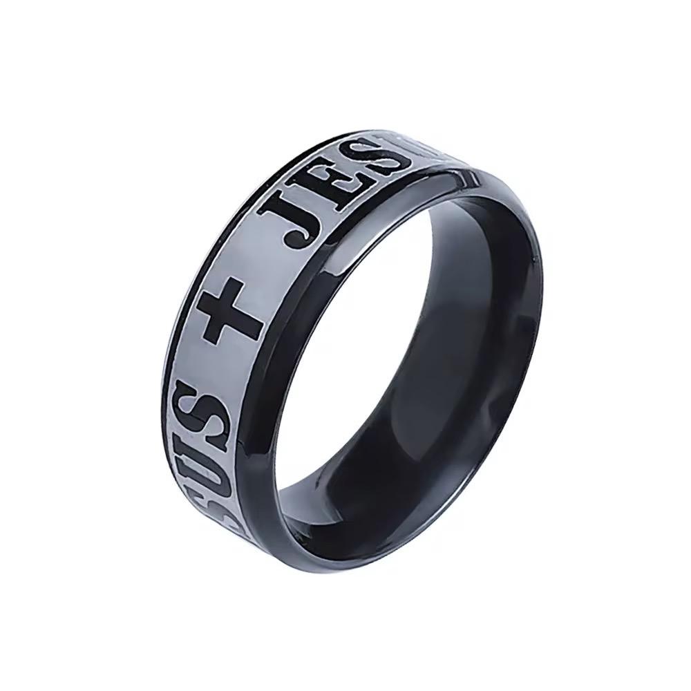 Stainless Steel Jesus Ring