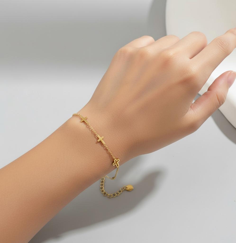 Stainless Cross Faith Bracelet