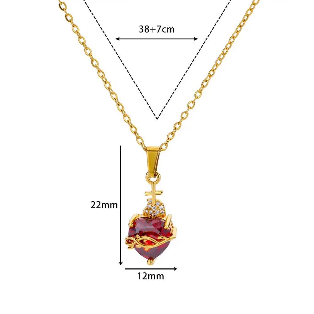 Red Zicronia Necklace