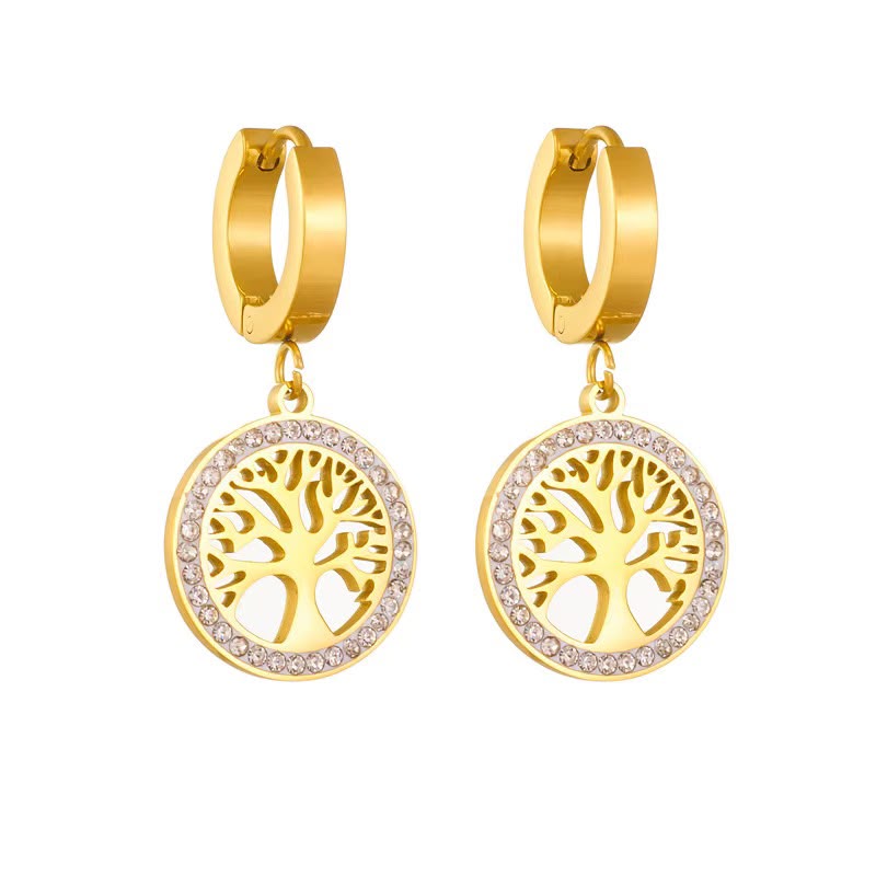 Stainless Tree of Life Earrings