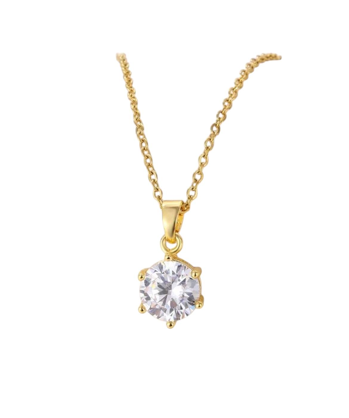 Elegant Stainless Rhinestone necklace