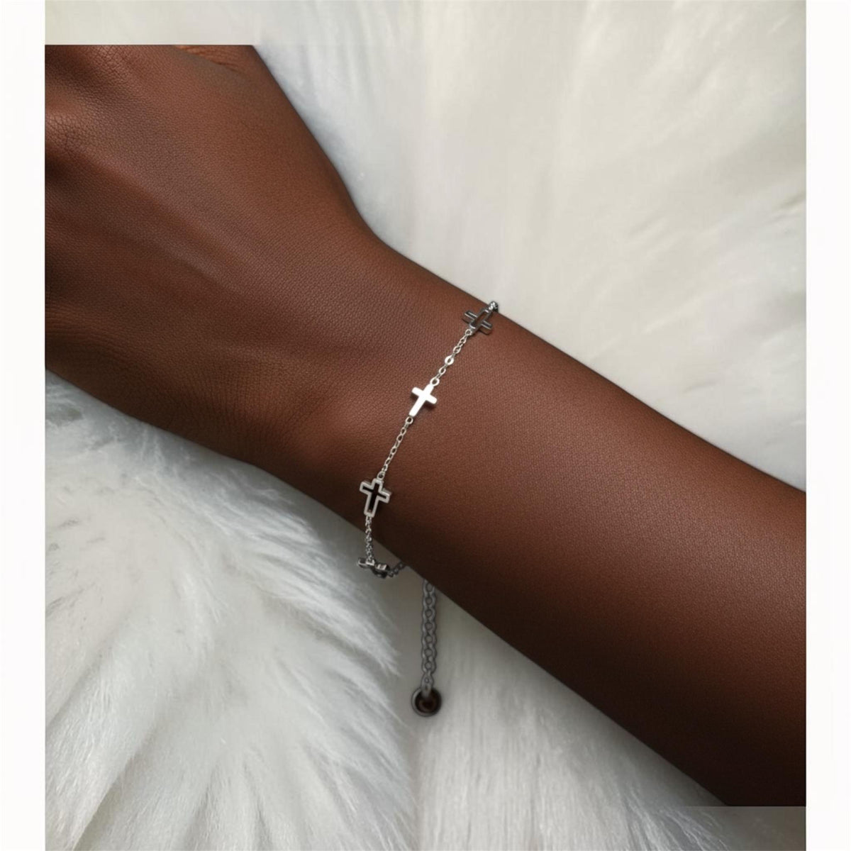 Stainless Cross Faith Bracelet