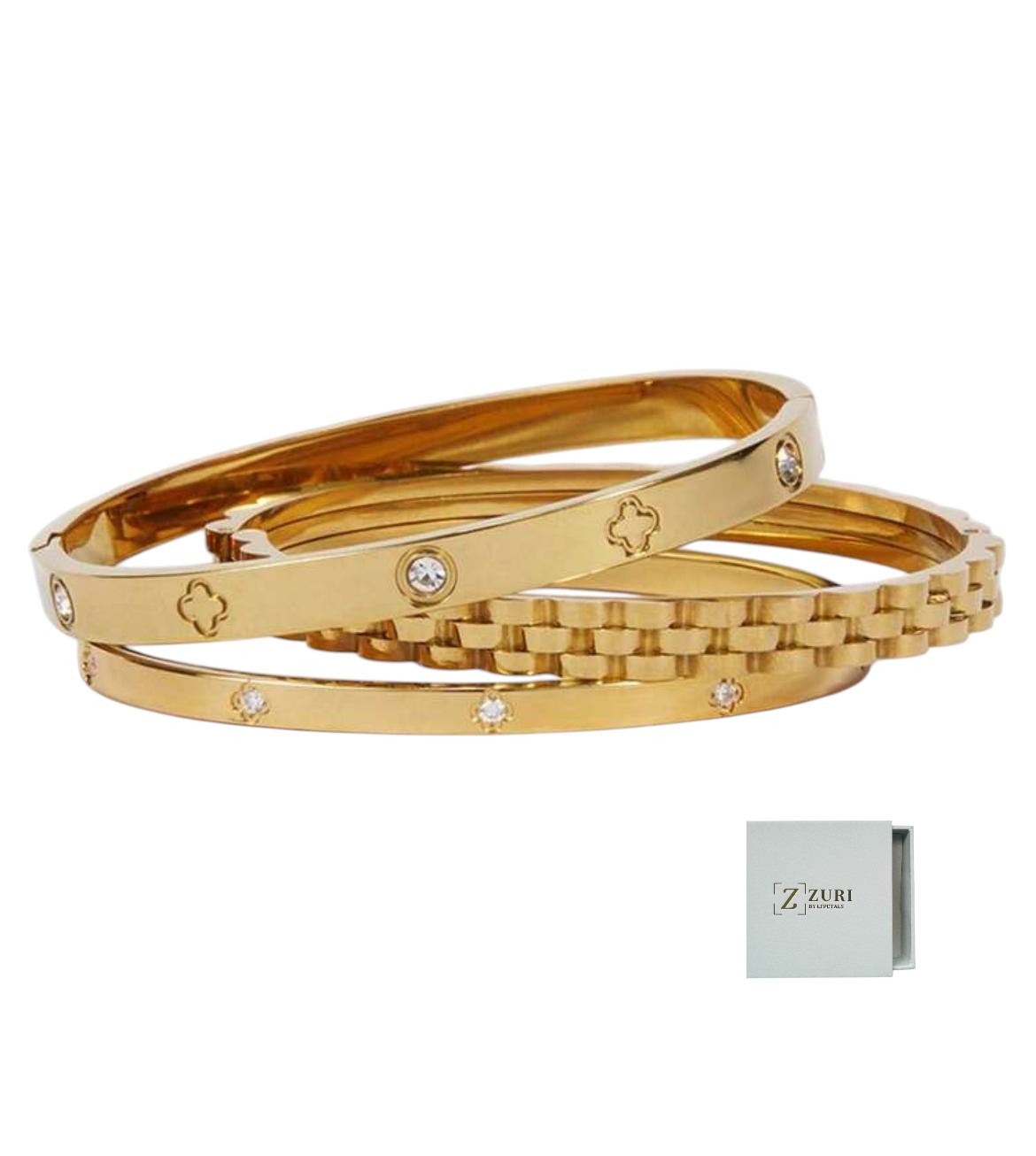 3pc Stainless Gold  Bangles